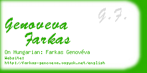 genoveva farkas business card